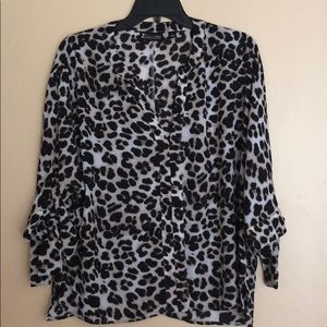 Leopard print blouse